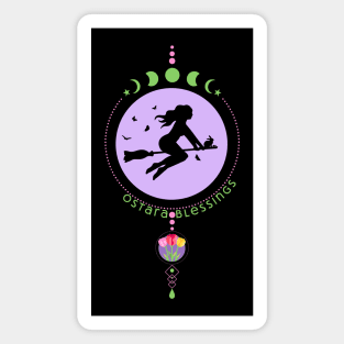 Ostara Blessings Witch Magnet